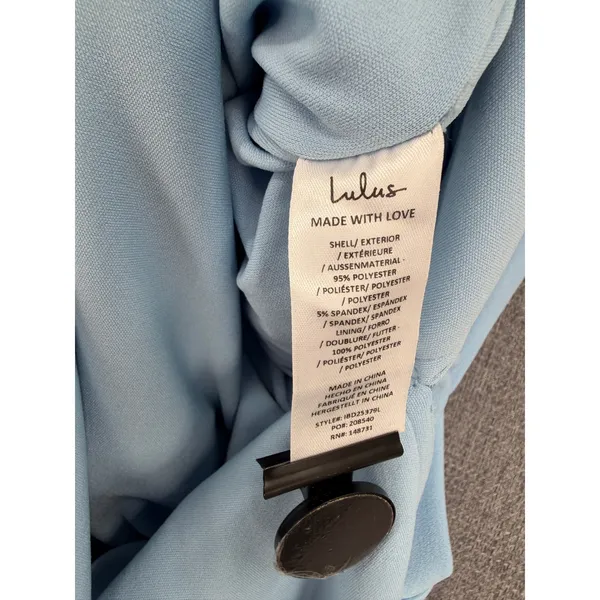 Lulus Ismene Light Blue Corset Seamed Strapless Maxi Dress NWT Sz XS - Image 8