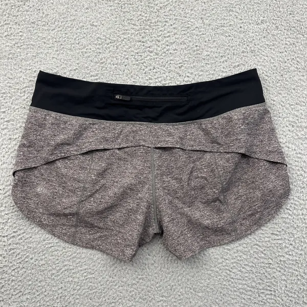 Lululemon Speed Up Shorts Low Rise 2.5" Gray Athletic Athleisure Women's 8 - Image 2