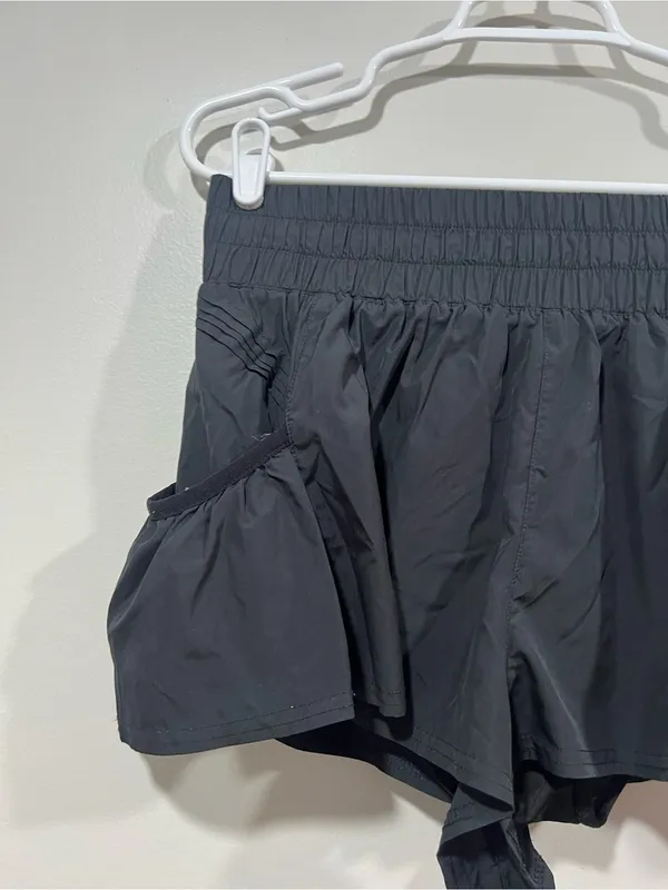 FP Movement by Free People Black Athletic Shorts with Built-In Liner Size Medium - Image 2