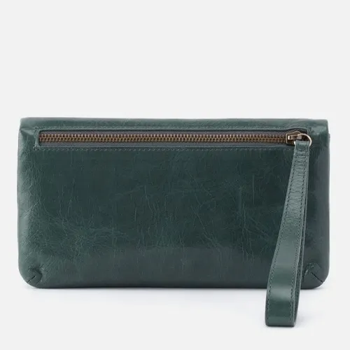 HOBO‎ LAUREN CLUTCH LEATHER WRISTLET WALLET Sage Henna Luxury Leather, NWT - Image 10