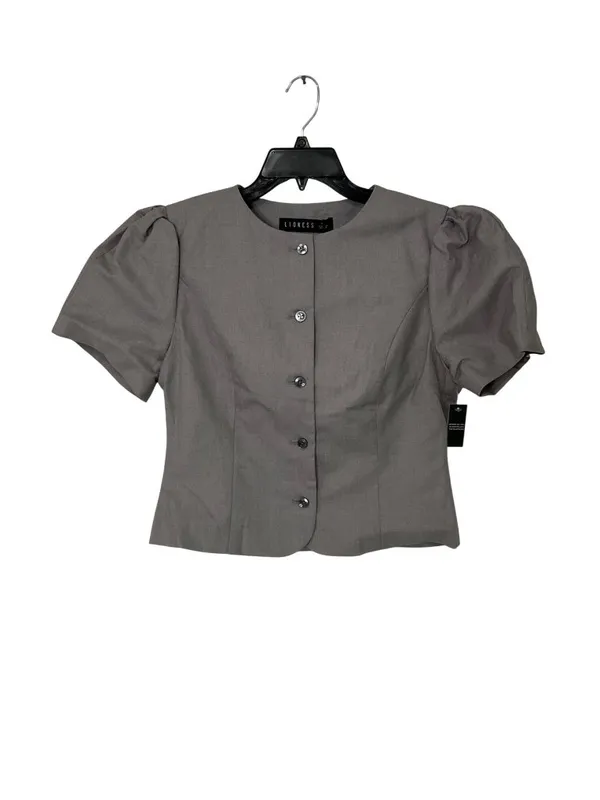 LIONESS Femme Blouse in Grey XLarge New Womens Cropped Jacket Blazer - Image 5