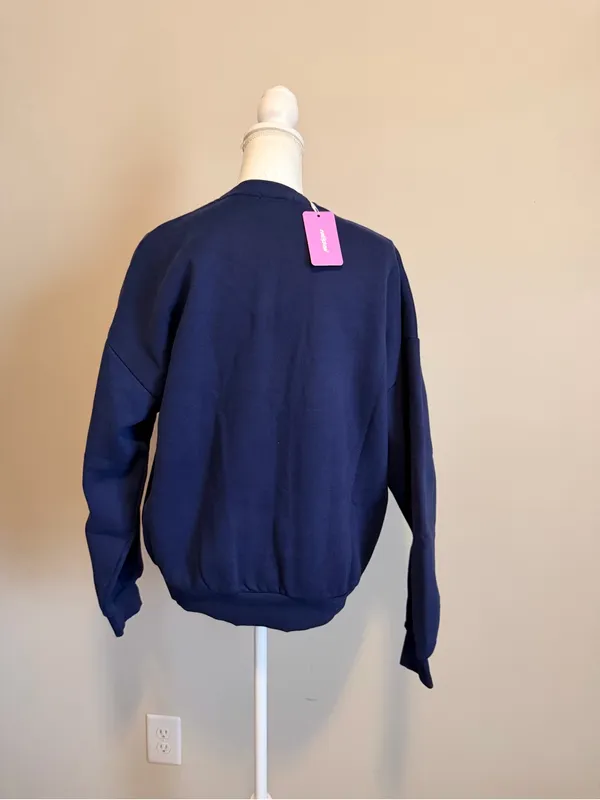 NWT Edikted Major Logo Embroidered Oversized Sweatshirt size small - Image 8