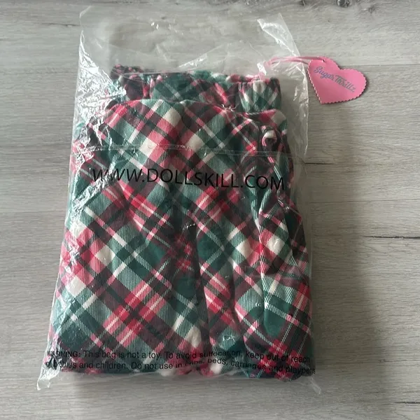 Dollskill Candy Cane Plaid Sweatpants XL NWT IN PACKAGE - Image 8