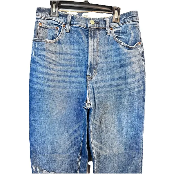 Abercrombie & Fitch The Ankle Straight Ultra High Rise Blue‎ Jeans Women's 28/6L - Image 2