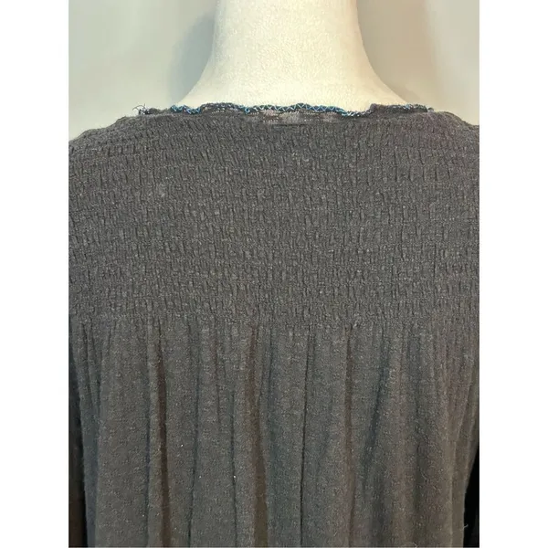 Free People Crepe Crop 3/4 Sleeve‎ Blouse size L BIN O - Image 6