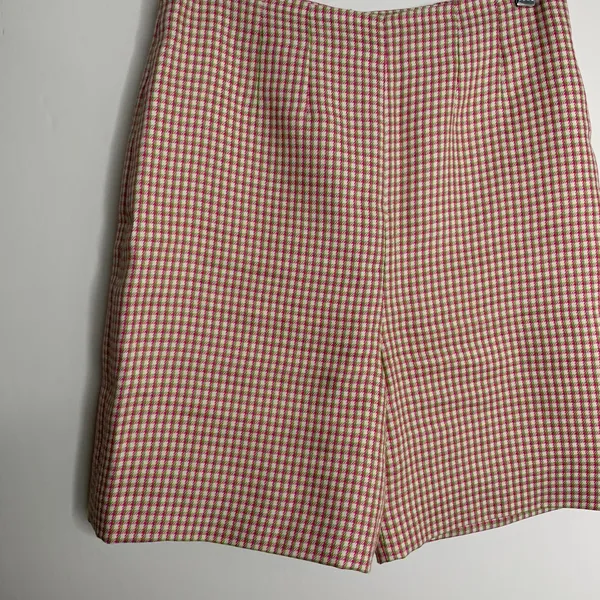 Alexa Chung High Waisted Plaid Womens Long Shorts US 6 - Image 4