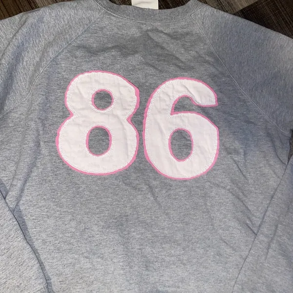 Victoria's Secret PINK Light Gray Sweatshirt - Image 4