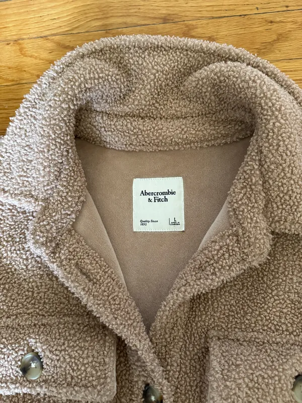 Abercrombie & Fitch Sherpa Shirt Coat - Image 6