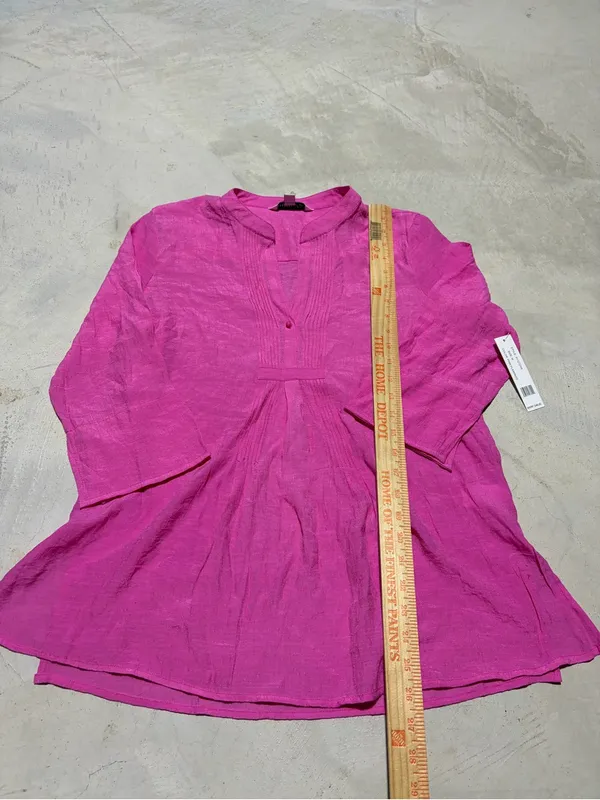 Counterparts NWT pink flamingo blouse medium MSRP$48 - Image 6