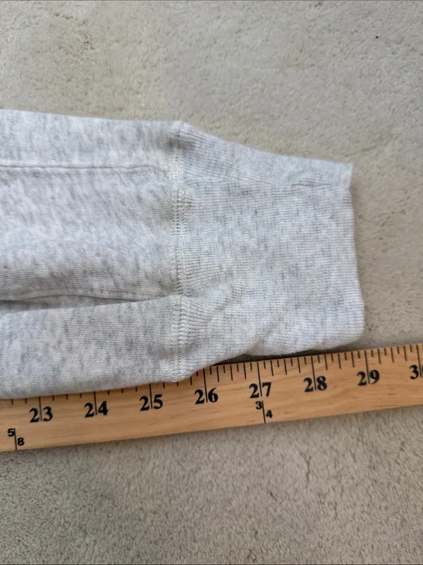 Abercrombie Soft A&F Light Grey Pull On Lounge Jogger Sweatpants Size Small - Image 7