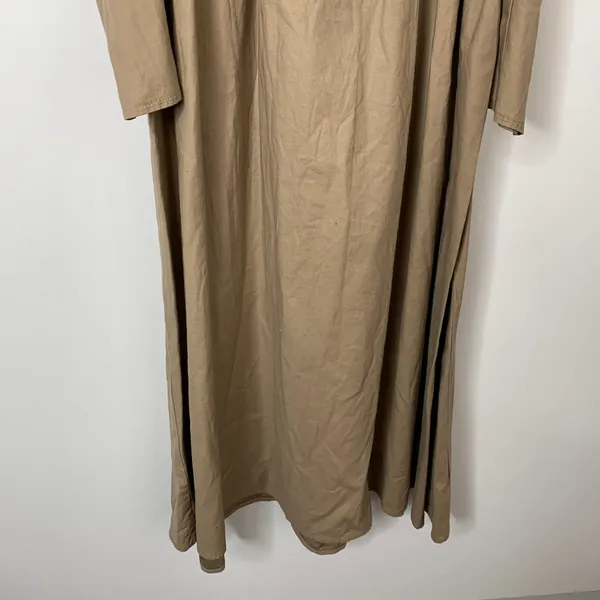 Reformation Luce Long Sleeve Stretch Khaki Midi Dress Womens 0 - Image 6