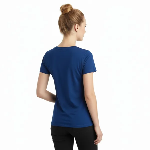 Vera Bradley Indigo Essential Classic Fit Crew Neck Tee Top, S - Image 3