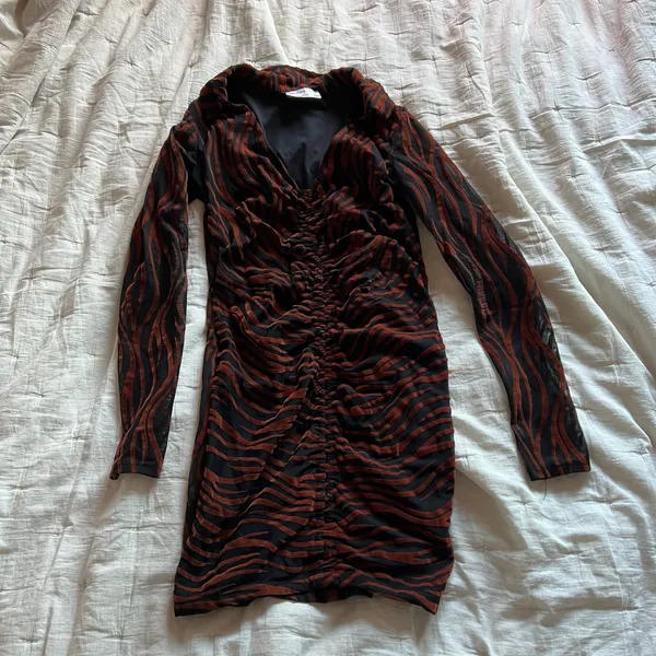 Bershka Dress Zebra - Image 2