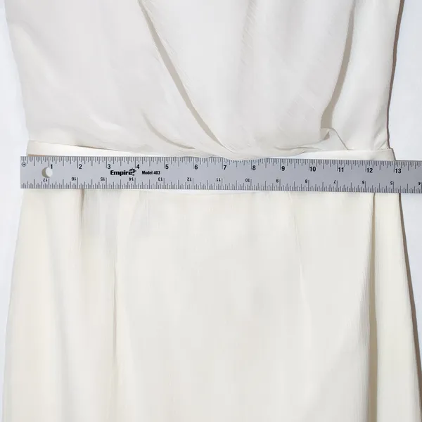 White by Vera Wang Ivory Strapless Formal Dress Size 4 - Image 7