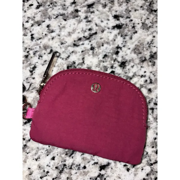 Lululemon Dual Pouch Wristlet Sonic Pink Great Condition - Image 13