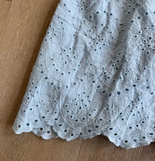 Lulus Light Blue Eyelet Lace Dress - Image 3