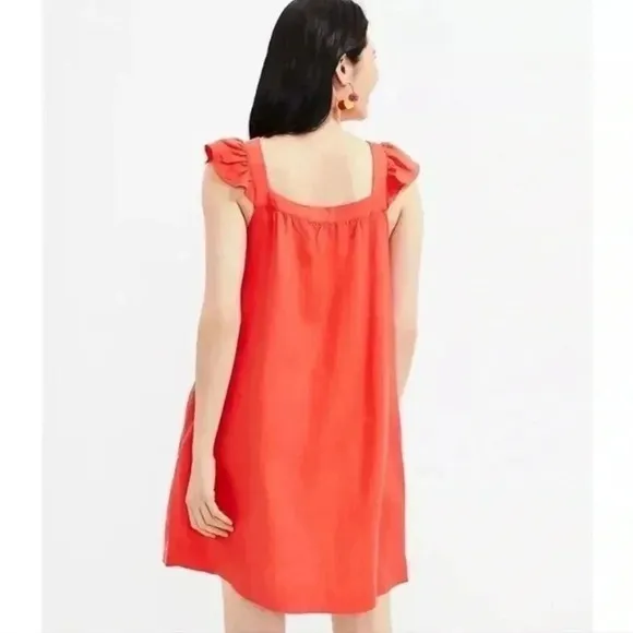 LOFT Fire Lily Shift Dress w/‎ Pockets Size M - Image 2