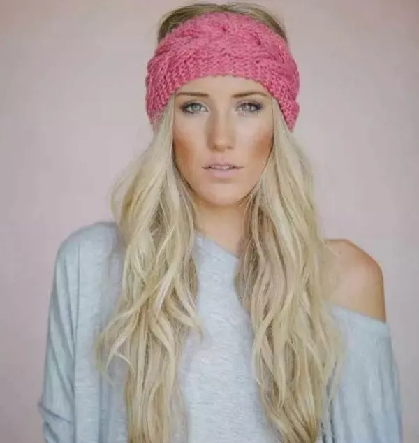 NEW!! Knitted Dark Gray Head Warmer - Image 4