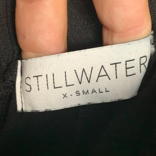 Stillwater Women Size XS Take Me Higher Wide Leg Black‎ Linen Blend Black Pants - Image 5