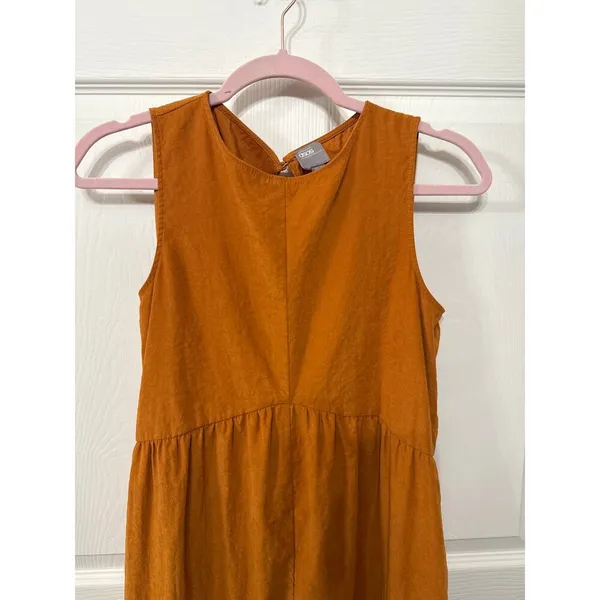ASOS Minimal Jumpsuit with Ruching Detail and Keyhole Back in Mustard, 2 - Image 5