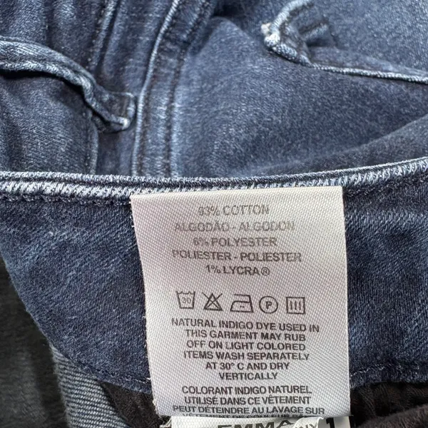 DL1961 Emma Low Rise Skinny Jeans Nicholson Dark Wash Stretch‎ Denim Size 30 - Image 8