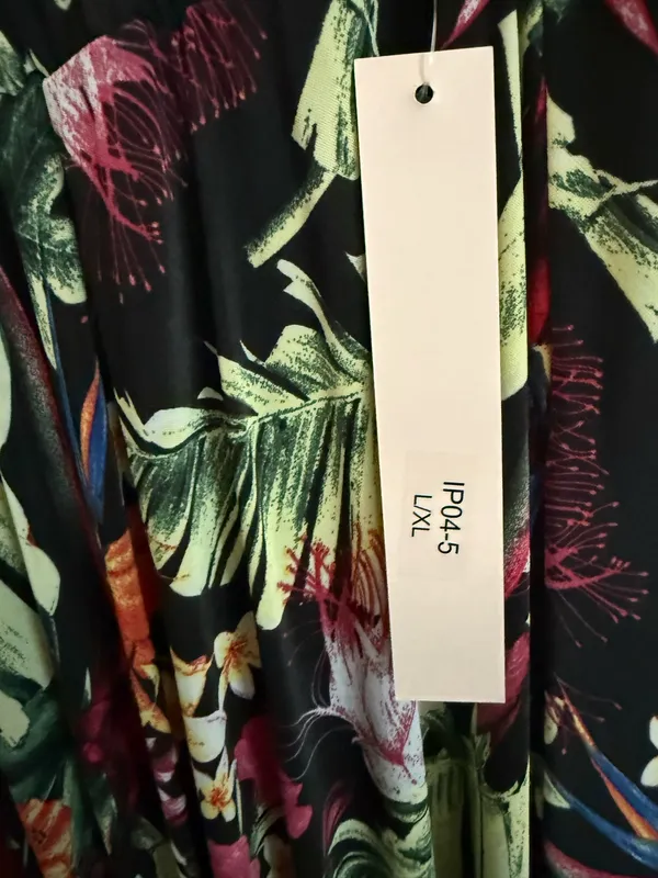 New Mix Women's Floral Black Maxi Skirt - Tropical Print - Image 3
