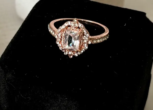 Rose Gold Ring, Size 8 - Image 2