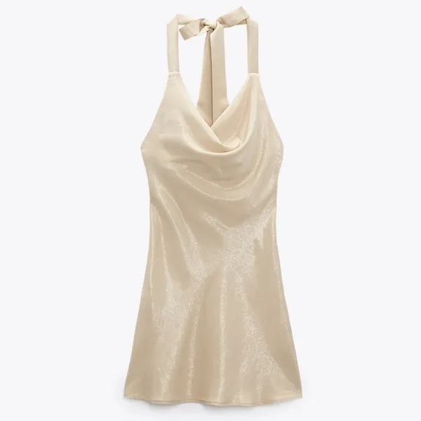 ZARA SATIN MINI DRESS - Image 2