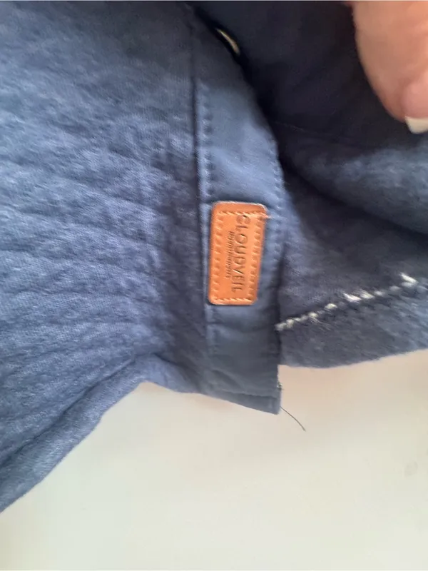 Cloudveil Mountain Works Quilted Snap‎ Shirt Jacket Blue Large - Image 4