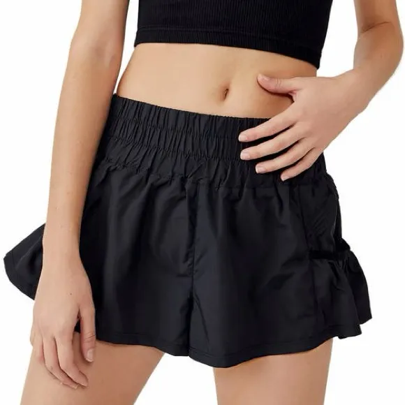 Free People Movement Black Get Your Flirt On Shorts - Image 2