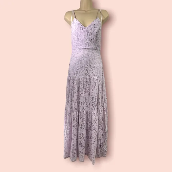 Lulus lace lavender maxi formal dress Xs - Image 14