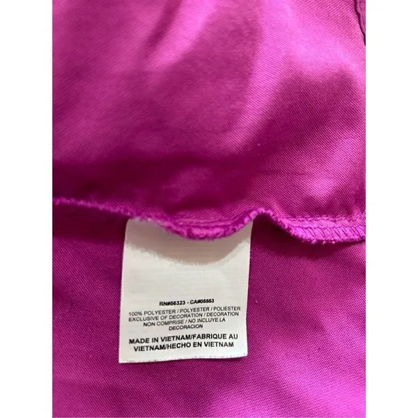 Women’s Y2K Vintage Nike Full Zip Jacket - Magenta Size Large - Image 7