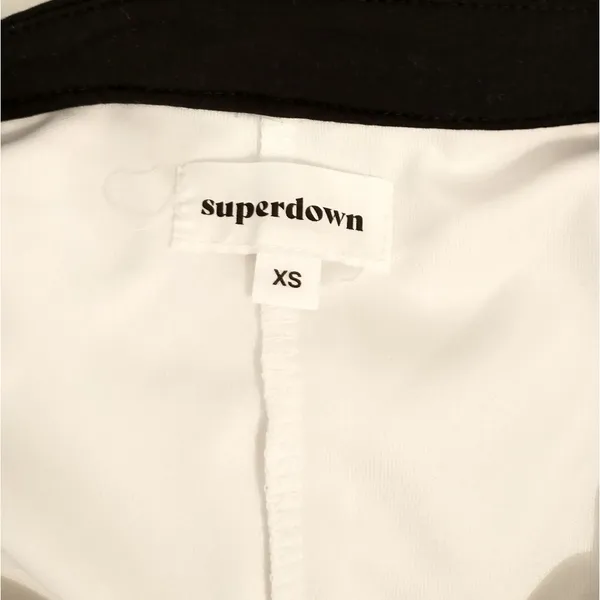 REVOLVE Superdown Arri Bodycon Mini dress White Black Contrast Trim NWT Sz XS - Image 4