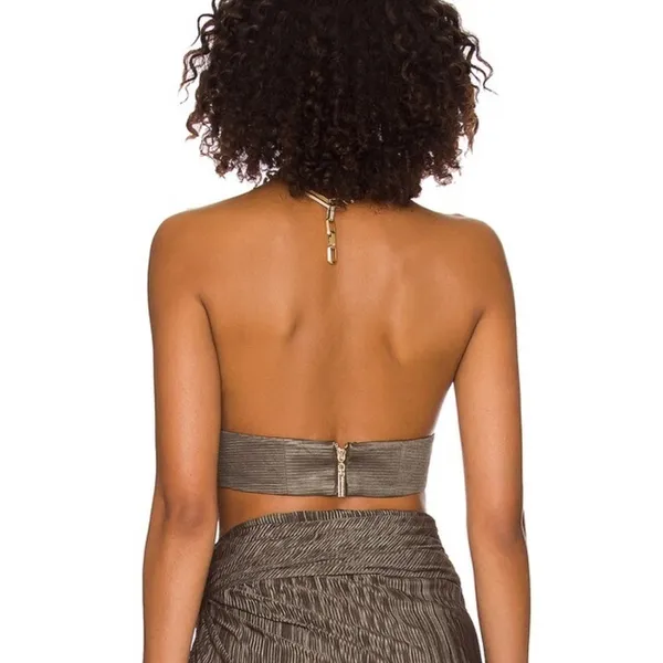 NWT Bronx and Banco x REVOLVE Luna Top in Khaki Size‎ Small - Image 2