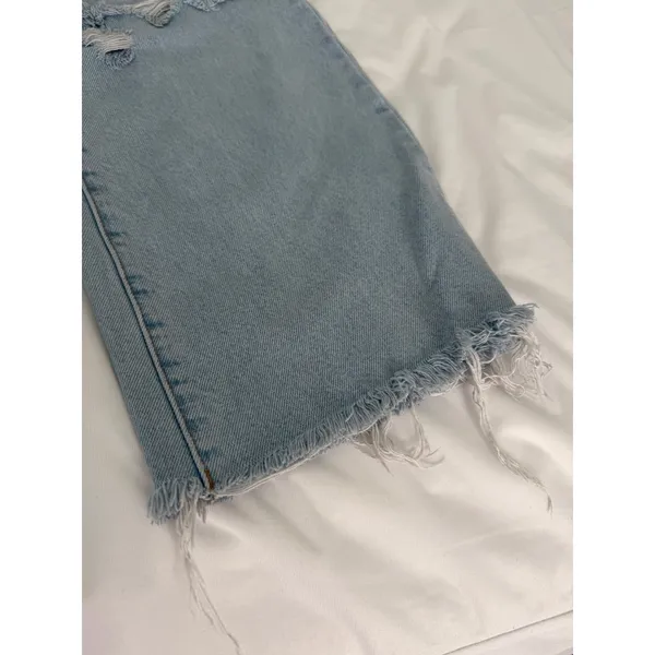 Rollas Eastcoast Flare Jeans Light Wash Distressed High Rise Wide Leg‎ 27 x 28 - Image 8