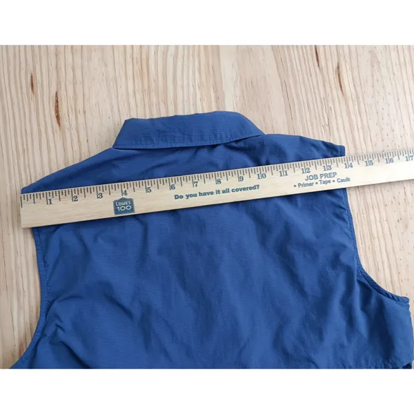 Eddie Bauer Women's Sleeveless Hiking Shirt XS Blue Vented Outdoor Travel Top - Image 13