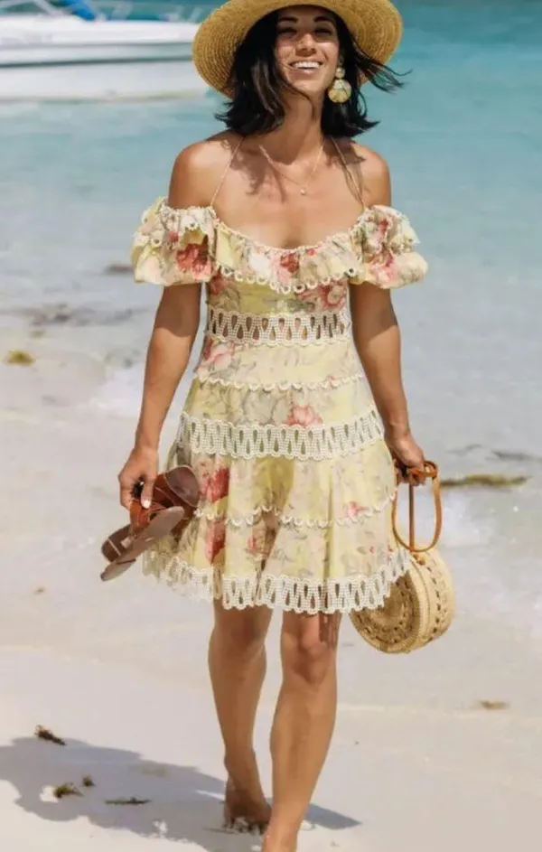 Zimmermann NWOT Melody off shoulder dress - Image 2