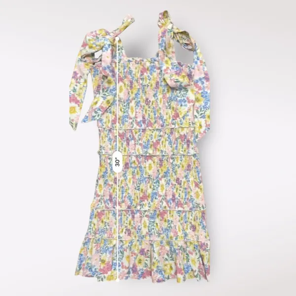 Aura Floral Print smocked body ruffled boho babydoll sundress‎ Size S - Image 4