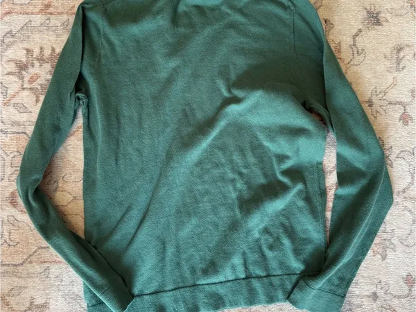 J. Crew Teal Green Lightweight Crewneck Sweater - Image 3