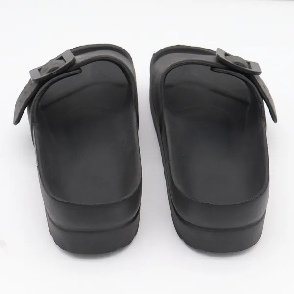 Unbranded Sandals Womens 6 Slide Platform Black Buckle Lightweight Excellent - Image 4