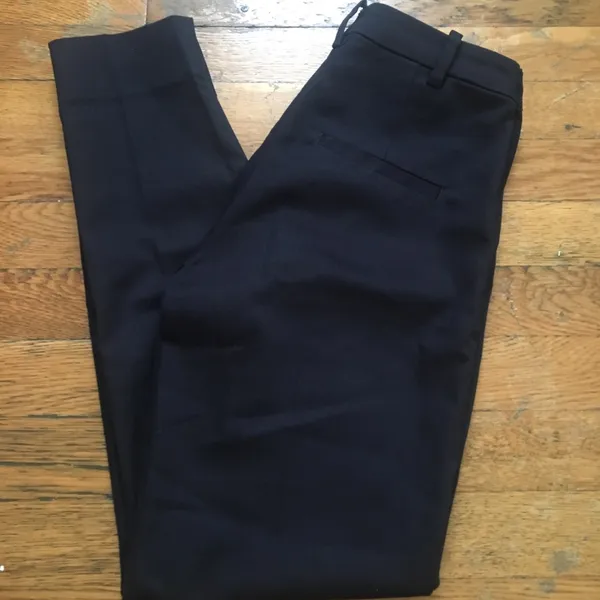 H&M High wasted Skinny Navy Pants - Image 3