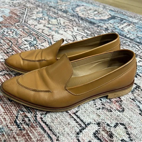 Everlane The Modern Loafer Camel Size 8.5 Distressed Made in Italy - Image 2