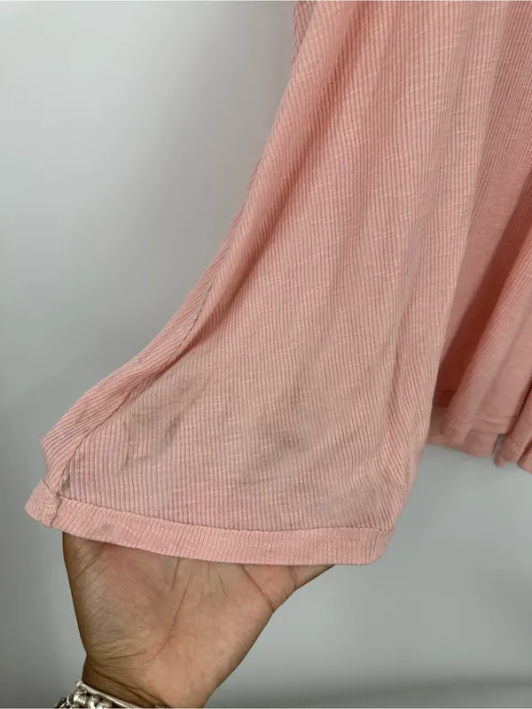 Free People Peach Basic Tank Top Size Medium Boho - Image 7