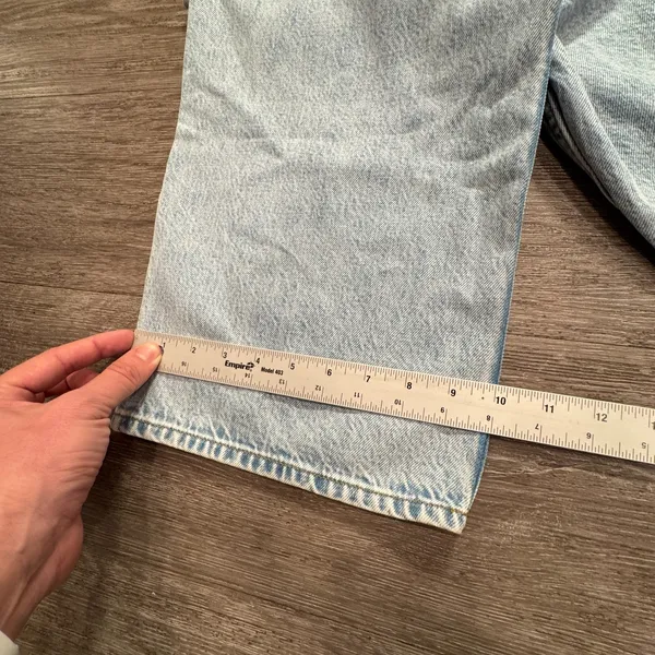 Abercrombie & Fitch Light Blue Wide Leg Jeans - Image 13