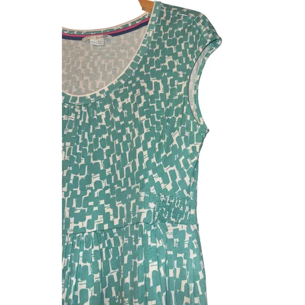 Boden Margot Scoop Neck Cap Sleeve Dress Women's Size 10 Long Geometric‎ Party - Image 4