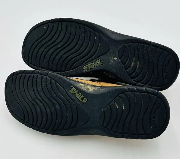 Teva Brunswick Shock Pad Womens Camel Brown Closed Toe Slip-On Sandals Size 7 - Image 11