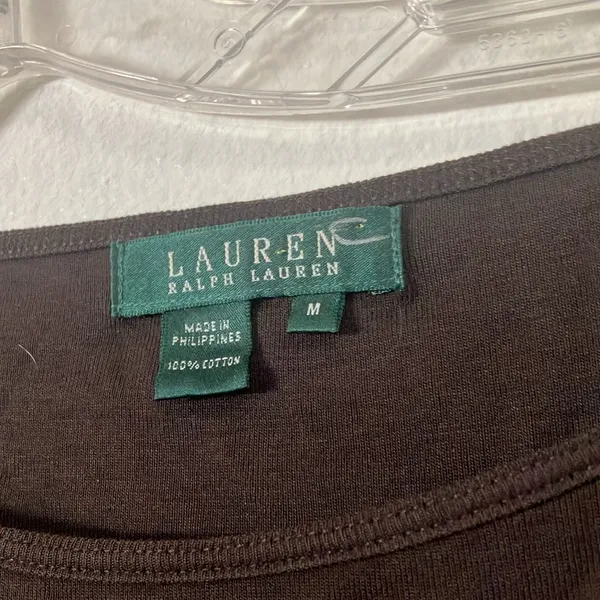 FINAL MARKDOWN Lauren Ralph Lauren tab sleeve top medium - Image 3