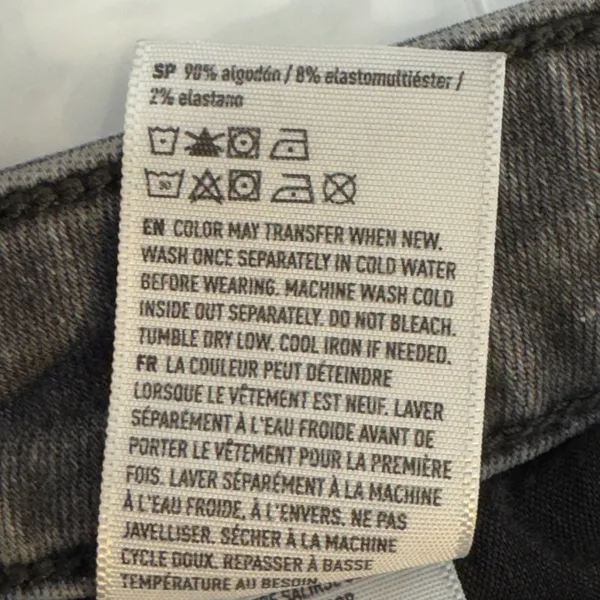 1612‎ | American Eagle Super Hi-Rise Distressed Jegging Jeans Grey Womens 6 Reg - Image 8