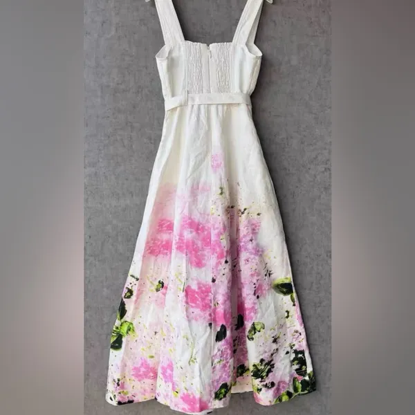 AJE EARTHA MIDI DRESS US4 White Size 4 - Image 8