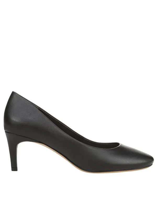 NWT Franco Sarto Womens Kamari Pump Low Heel J8421L1 Black Leather 7.5M - Image 6
